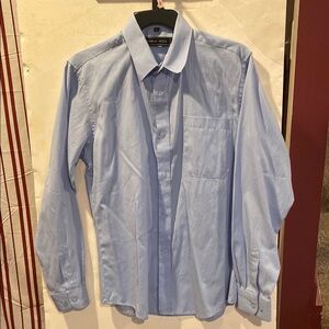 Big Boy Sz 18 Andrew Fezza Blue Dress Shirt